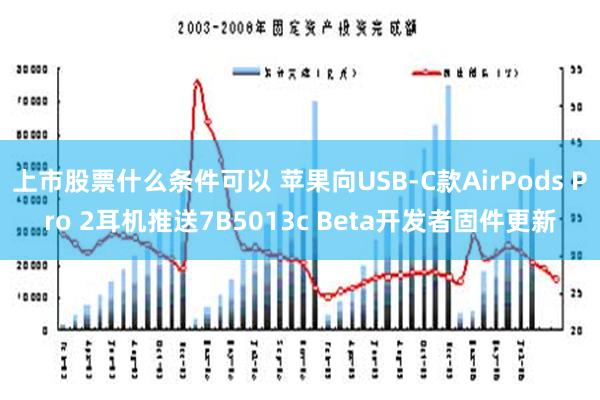 上市股票什么条件可以 苹果向USB-C款AirPods Pro 2耳机推送7B5013c Beta开发者固件更新